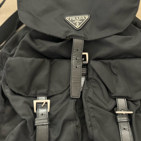 Authentic Prada are-Nylon Drawstring Backpack - Picture 3 of 10
